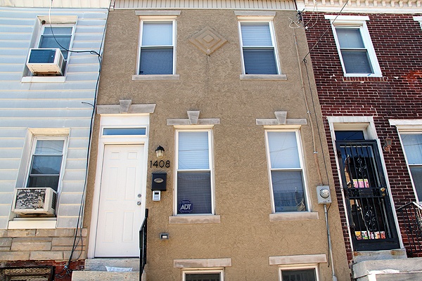 <p>This home on South Chadwick Street appears to be recently renovated and currently occupied. Investigators say it was stolen. (Emma Lee/for NewsWorks)</p>
