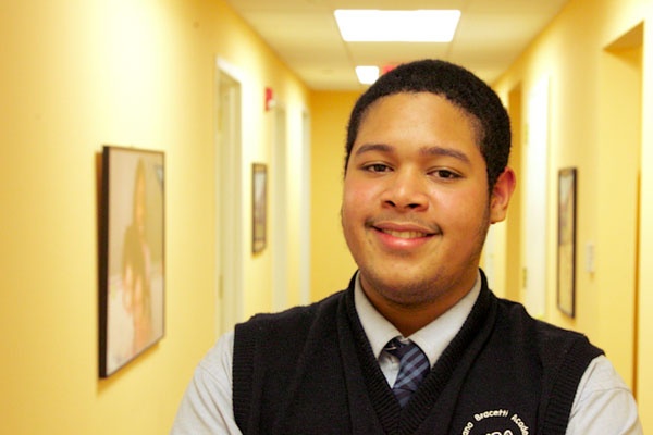 <p><p>Summer Search student Felix Llanos is 17 and is attending Mariana Bracetti Academy Charter School. (Nathaniel Hamilton/for NewsWorks)</p></p>
