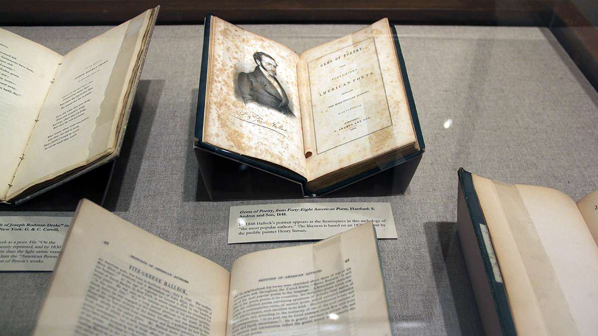The relationship between Joseph Rodman Drake and Fitz-Greene Halleck, 'America's Byron,' in the mid-19th century is well documented in Halleck's writing. (Emma Lee/for NewsWorks)