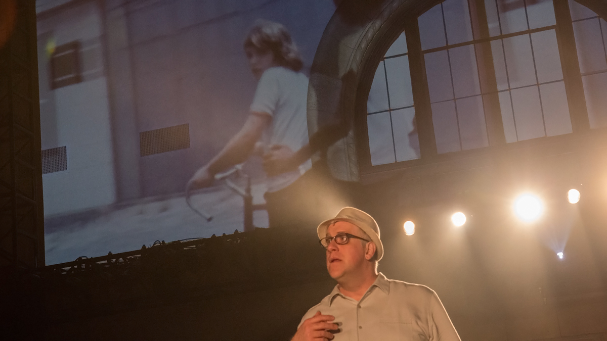  Actor Michael Puzzo performs 