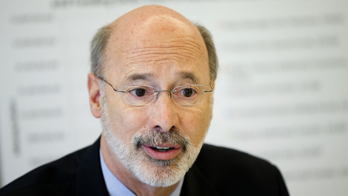  Pennsylvania Gov.-elect Tom Wolf discusses the state budget during a news conference in Philadelphia. (AP Photo/Matt Rourke) 
