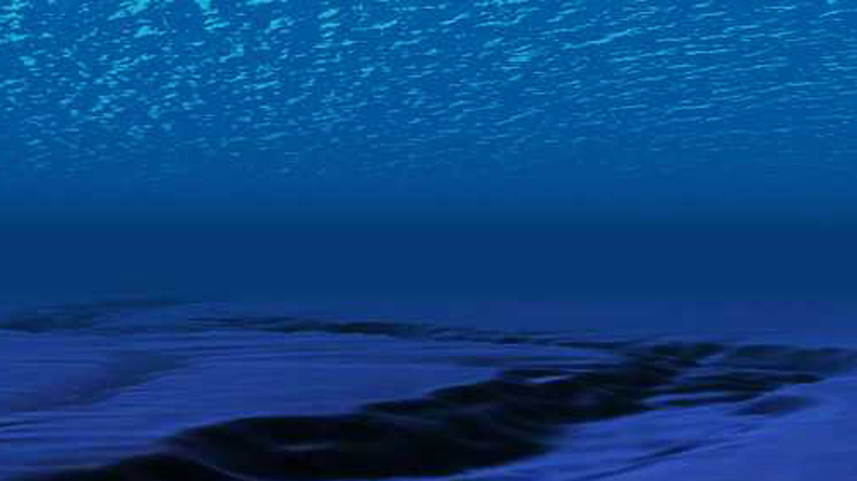  The Atlantic Ocean off the coast of New Jersey, as depicted in Google Earth.  