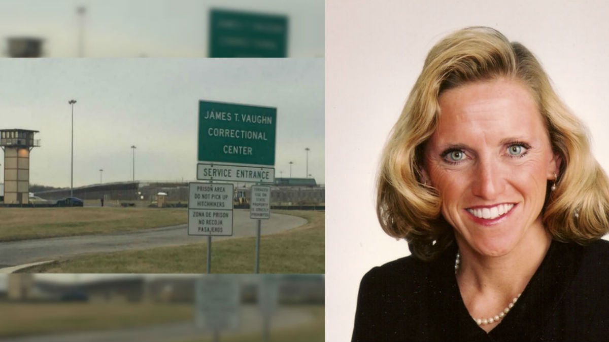  Claire DeMatteis will work to reform Delaware prisons, looking at improving management practices and training behind bars. (Prison photo: File/WHYY; DeMatteis photo via Claire DeMatteis/Twitter) 