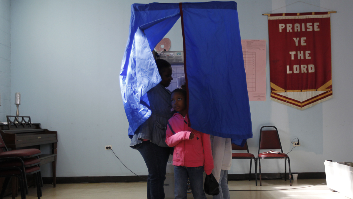 Voters in Pennsylvania's primary election in 2012. (Matt Rourke/AP Photo) 