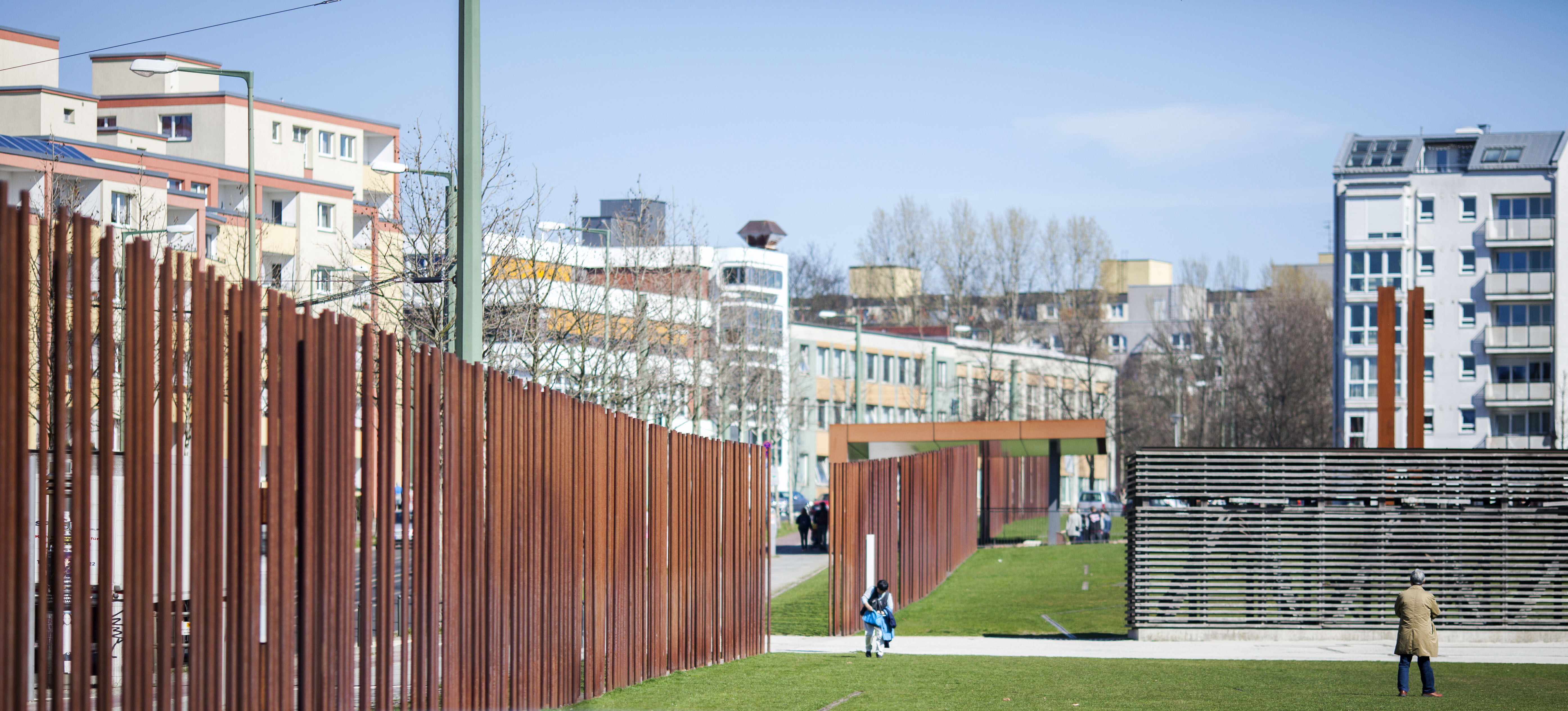 </b> The Berlin Wall Memorial stands where the physical border of former East and West Berlin once was. It is now thought of as a social barrier dividing the district of Mitte. (Jessica Kourkounis/For Keystone Crossroads)