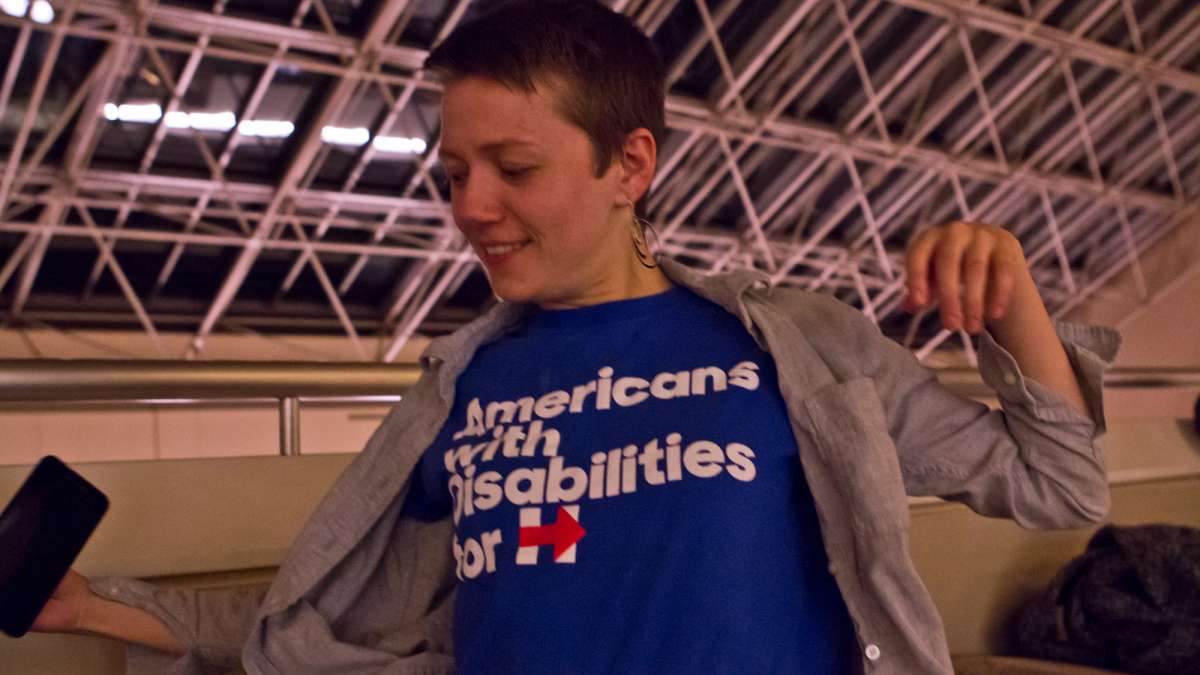 Matthew Clark designed the shirt Dynah Haubert wears. Both wonder if their voices will be heard in the Trump administration.