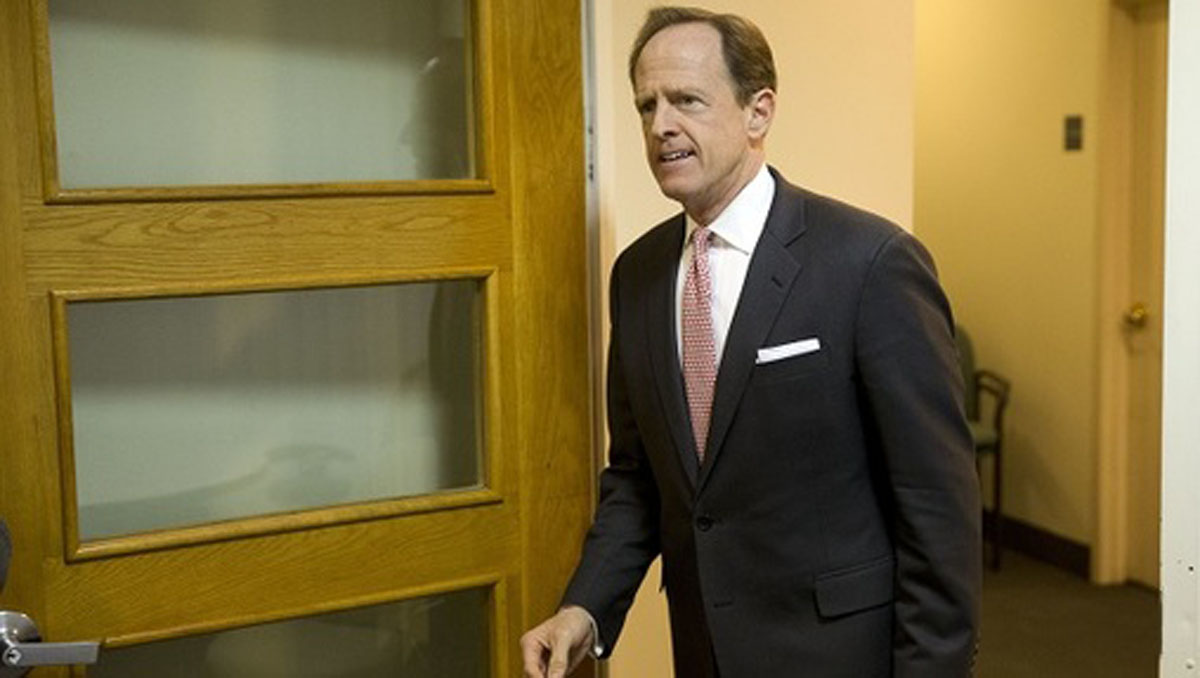 U.S. Senator Pat Toomey, seen here in August 2017. (AP Photo, file)