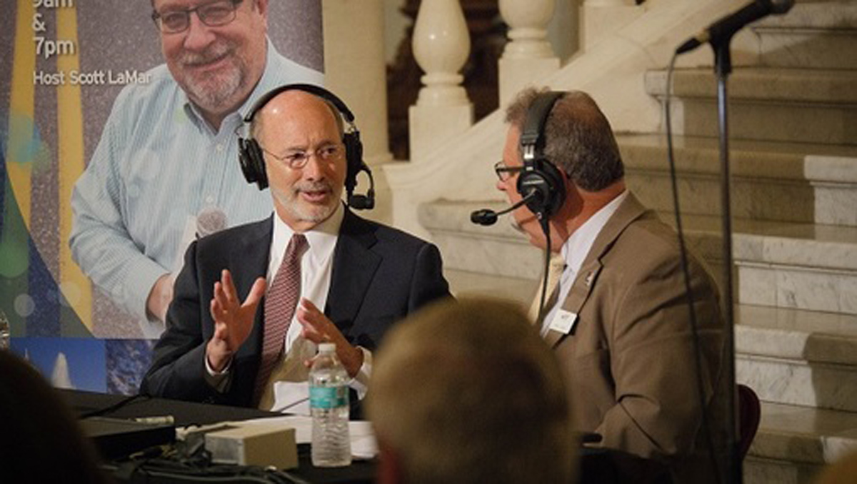  Wolf speaks at a WITF event at the Capitol. (Tom Downing/WITF) 