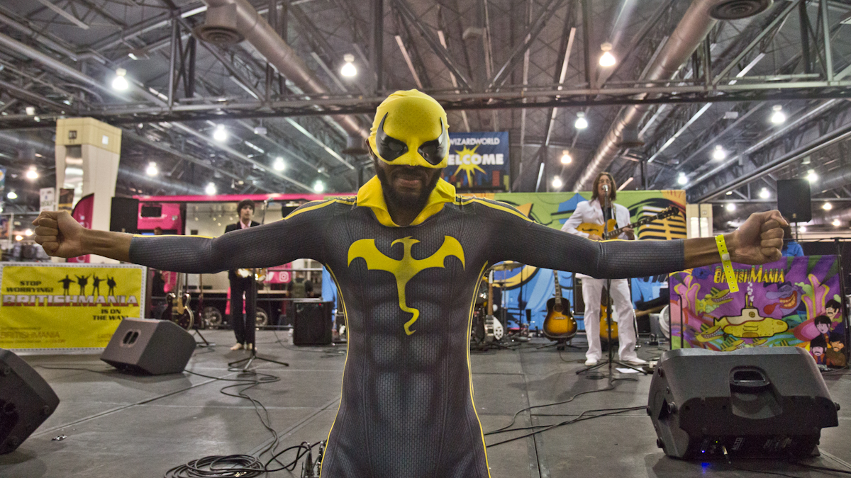 Corin King as Iron Fist. (Kimberly Paynter/WHYY)
