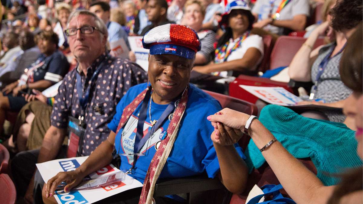 ''I’m over the moon,'' said Diana Carpenter Madoshi, a delegate from Rockland, Calf. ''We’re breaking the damn barriers.''