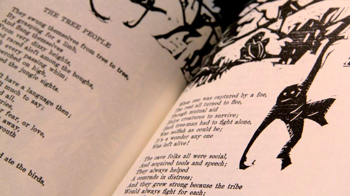 Mary Marcy's verses were intended to teach children about evolution. (Emma Lee/WHYY)