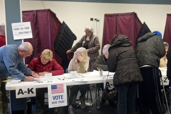 <p><p>All of Belmar's voting locations have been consolidated to Borough Hall at 601 Main Street. (Tara Nurin/for NewsWorks)</p></p>
