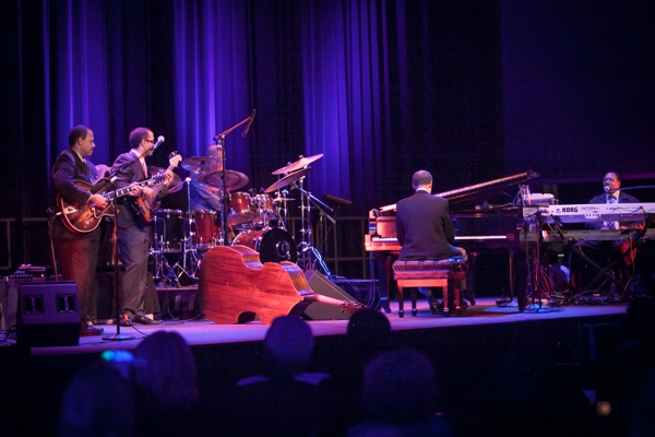 <p>The Ramsey Lewis group performed two shows on Saturday night. (Howard Pitkow/for Newsworks)</p>
