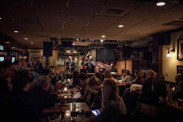 <p><p>The Marcus Strickland Band with Marcus and EJ Strickland, Nicholas Payton, <span style="font-family: monospace; font-size: 14px;">Ben Williams</span> and Orrin Evans perform at one of several smaller venues. (Howard Pitkow/for Newsworks)</p></p>
