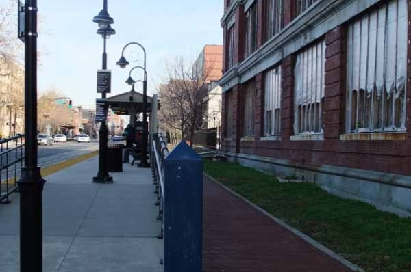 <p><p>Street view next to the "Radio Lofts" building. (Tara Nurin/for NewsWorks)</p></p>
