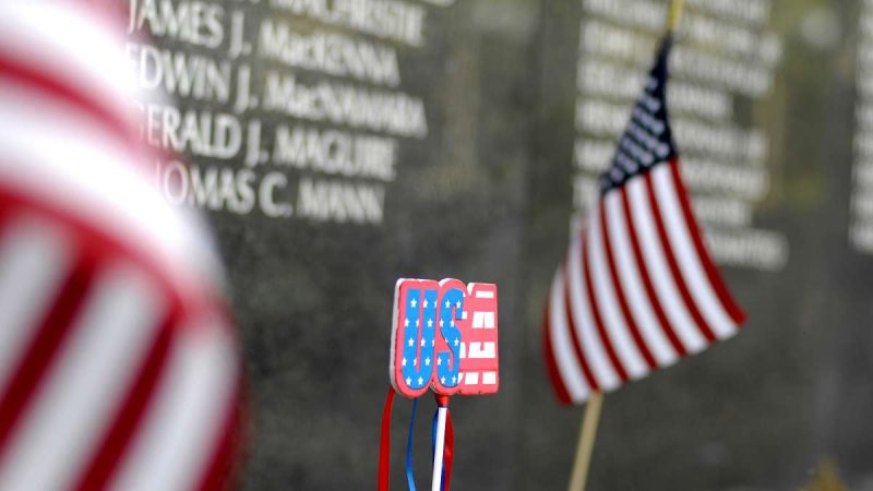 Ten Philadelphia soldiers missing in action are remembered during a ceremony marking the 30th anniversary of the Philadelphia Vietnam Memorial at Penn's Landing on Friday.