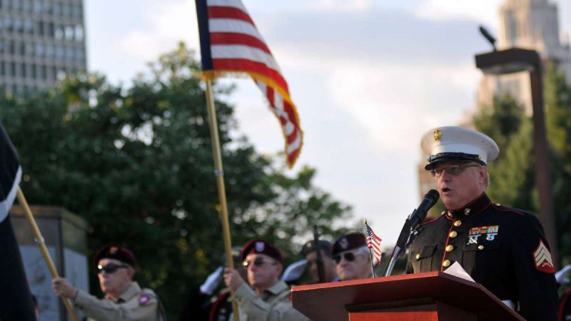 Ten Philadelphia soldiers missing in action are remembered during a ceremony marking the 30th anniversary of the Philadelphia Vietnam Memorial at Penn's Landing on Friday.