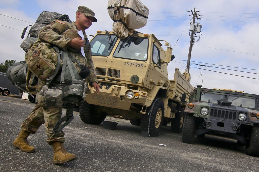 59b2c8a5149bd-image A New Jersey Army National Guard Soldier at the Cape May Armory in Cape May Court House on Sept. 7. (Image: U.S. Army National Guard Master Sgt. Matt Hecht)