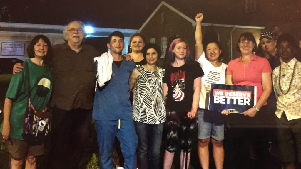 bowling-green-protest_1200x675 The author is shown, second from the left, following his release from jail in July with other members of protest group Bowling Green Patriots. (Courtesy of Samuel S. Flint)