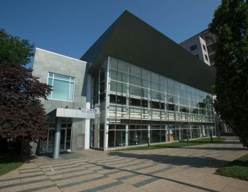 Front of WHYY building in Philadelphia, PA