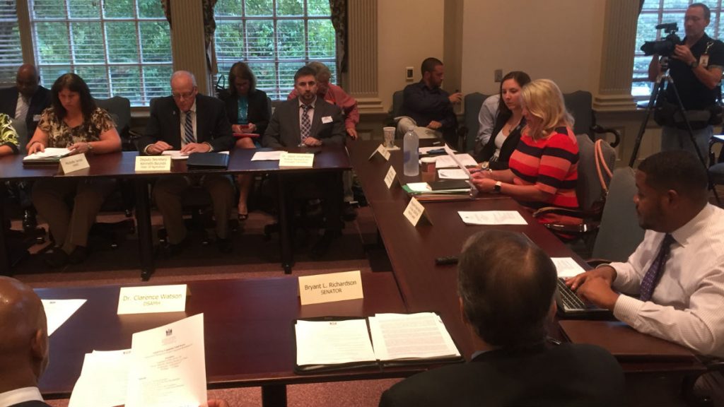 cannabis-169 Members of the cannabis task force hold their first meeting in Dover.