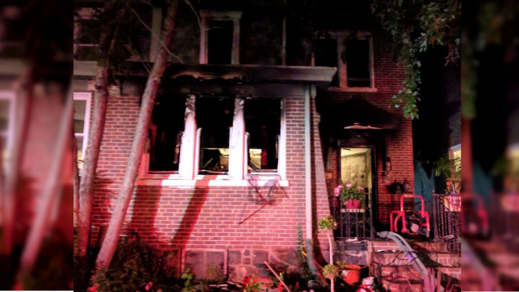 fatal-fire-169-2 One man was killed and two others were injured in this house fire on W. 37th St. in Wilmington. (photo courtesy Wilmington Fire Marshal's Office)