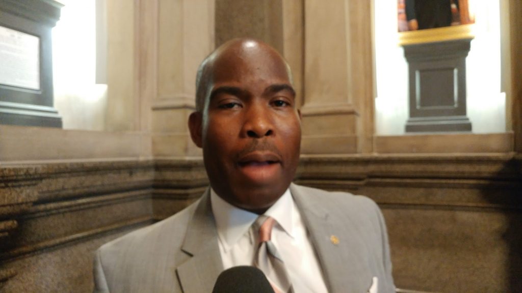 green-1-1 Councilman Derek Green has a package of bills aimed at ridding Philadelphia of archaic rules and regulations.(Tom MacDonald, WHYY)