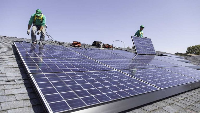 solar panel installation