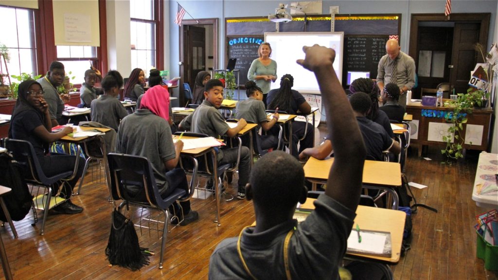 l_charter-students Students attend class at Belmont Charter School in West Philadelphia. (Emma Lee/WHYY, file)