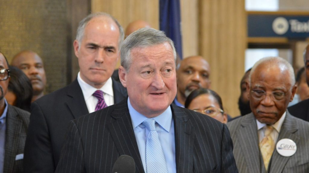 l_kenney-9-29 Mayor Jim Kenney, blue shirt and tie