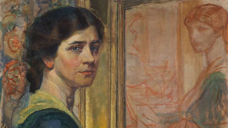 Violet Oakley, 1874 - 1961, painted this self-portrait in 1919. (Glenn Castellano)