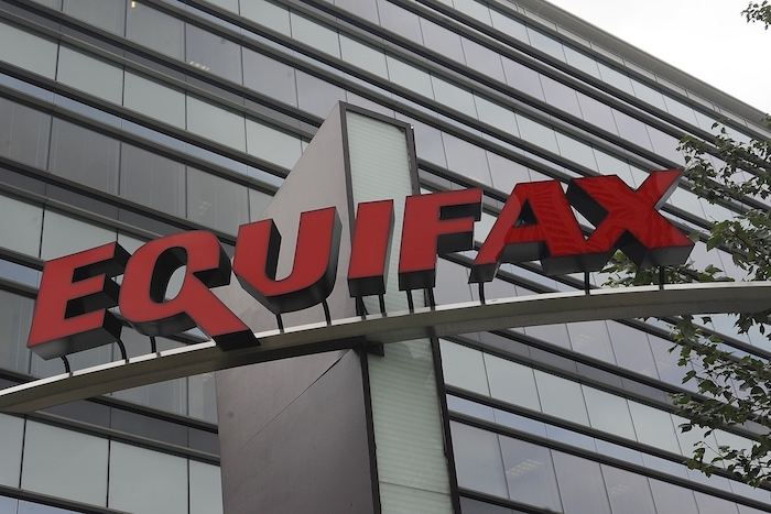 Equifax Inc. is seen, in this Saturday, July 21, 2012 photo, in Atlanta. Equifax Inc. is a consumer credit reporting agency in the United States, considered one of the three largest American credit agencies along with Experian and TransUnion. (AP Photo/Mike Stewart)
