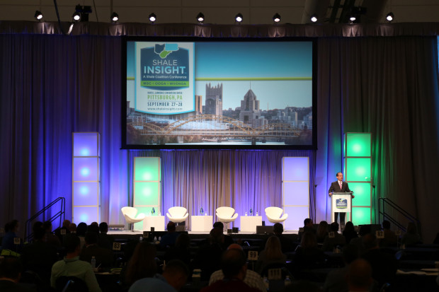 shale-insight-acosta-MH-9-27-620×413 (1) Oil and gas industry executives gathered Wednesday at the David L. Lawrence Convention Center in Pittsburgh for the annual Shale Insight conference. (MEGAN HARRIS / WESA)
