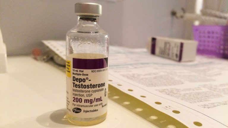  Some men say they take testosterone to give themselves a boost in the workplace. (Alan Yu/WHYY) 