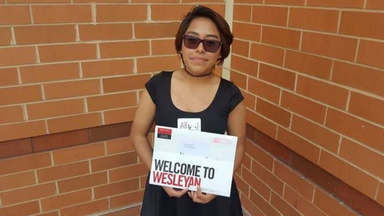 Alejandra Villamares, who was awarded DACA status in September 2016, just started her freshman year at Wesleyan (Conn.) University. (Courtesy of Alejandra Villamares) 
