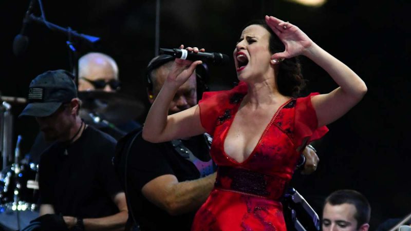Mandy Gonzalez performs with the Philly Pops