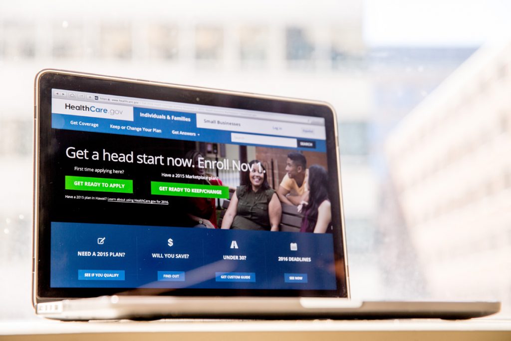 ACA-New Customers In this Oct. 6, 2015, file photo, the HealthCare.gov website, where people can buy health insurance, is displayed on a laptop screen in Washington. (Andrew Harnik/AP Photo, File)