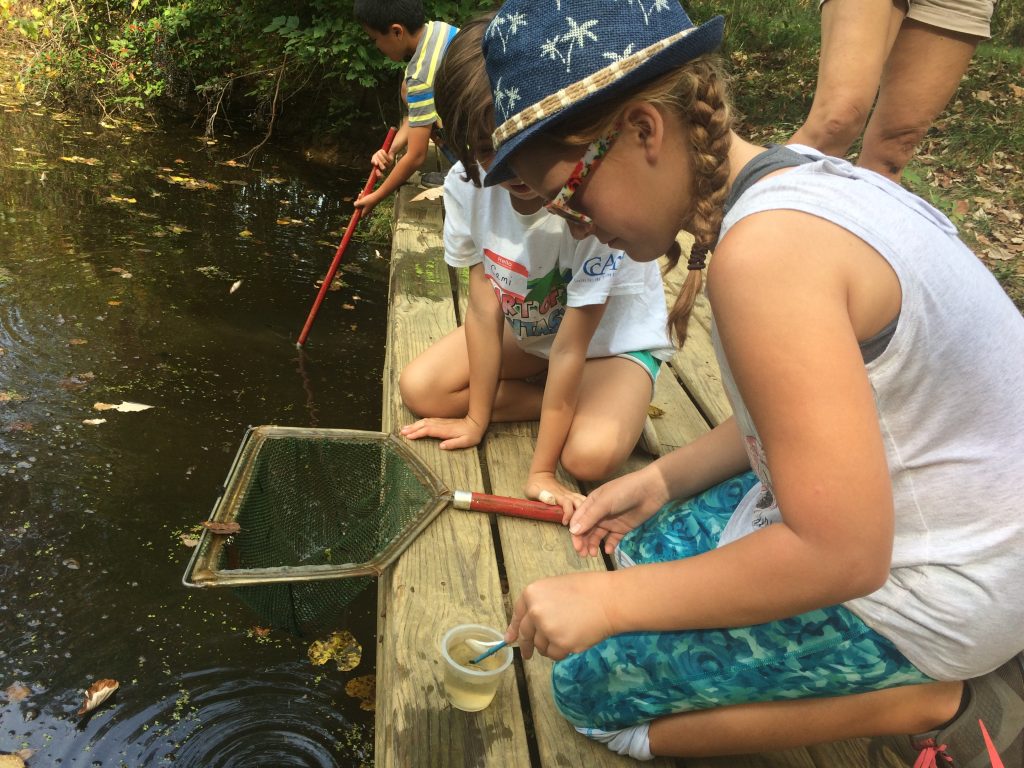 BRC1 (2) Fifth grader studying health of pond at Brandywine Red Clay Alliance in West Chester (Shirley Min/WHYY)