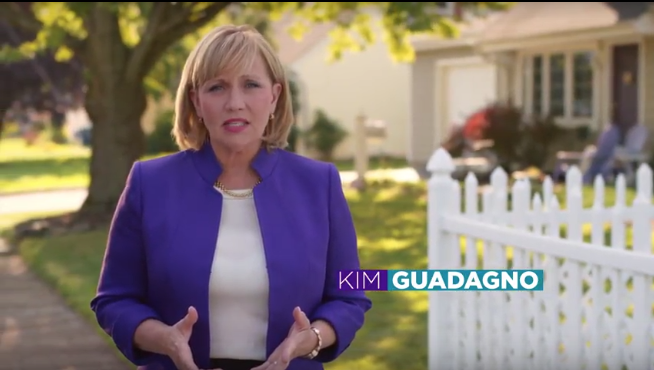 Screen Shot 2017-10-02 at 2.32.12 PM Campaign ad by Republican Kim Guadagno. (Image from YouTube video)
