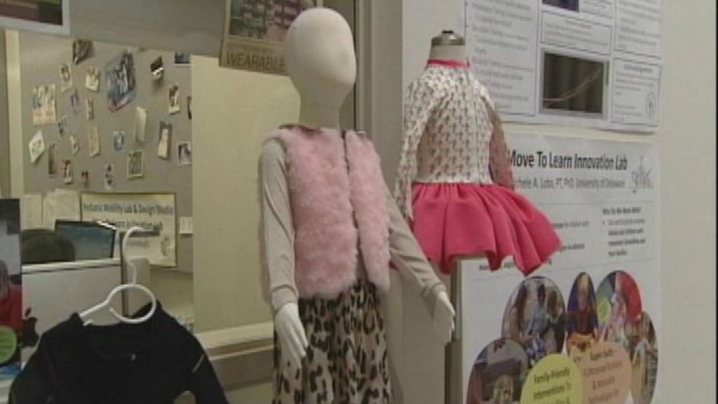 Sensor clothing Work being done at University of Delaware's STAR campus will help children with mobility impairments by creating assistive technologies or clothing with sensors. (Gene Ashley/WHYY)