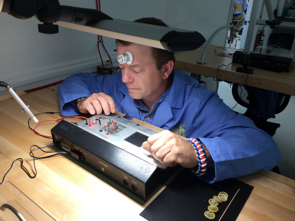 VWI Don 2 Air Force veteran Don Morton is learning the art of watchmaking through the Veterans Watchmaker Initiative (Shirley Min/WHYY)