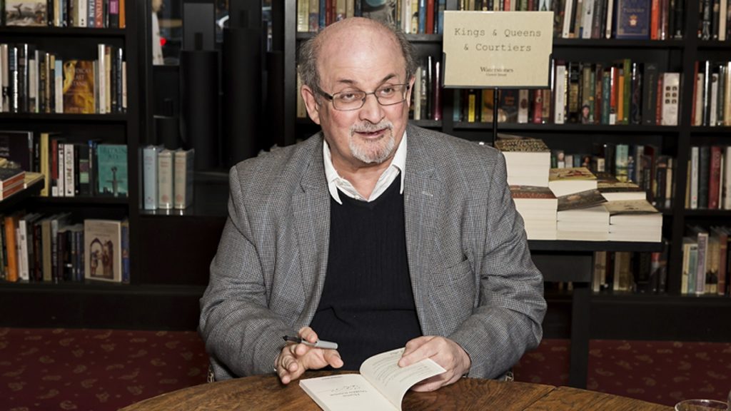l_apsalmanrushdiex1200 Author Salman Rushdie poses for photographers at a book signing in London, Tuesday, June 6, 2017. (Grant Pollard/Invision/AP)