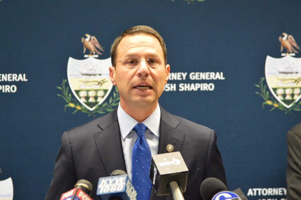 shapiro Pa. Attorney General Josh Shapiro outlines charges against election officials in a Philadelphia special election. (Tom MacDonald, WHYY)