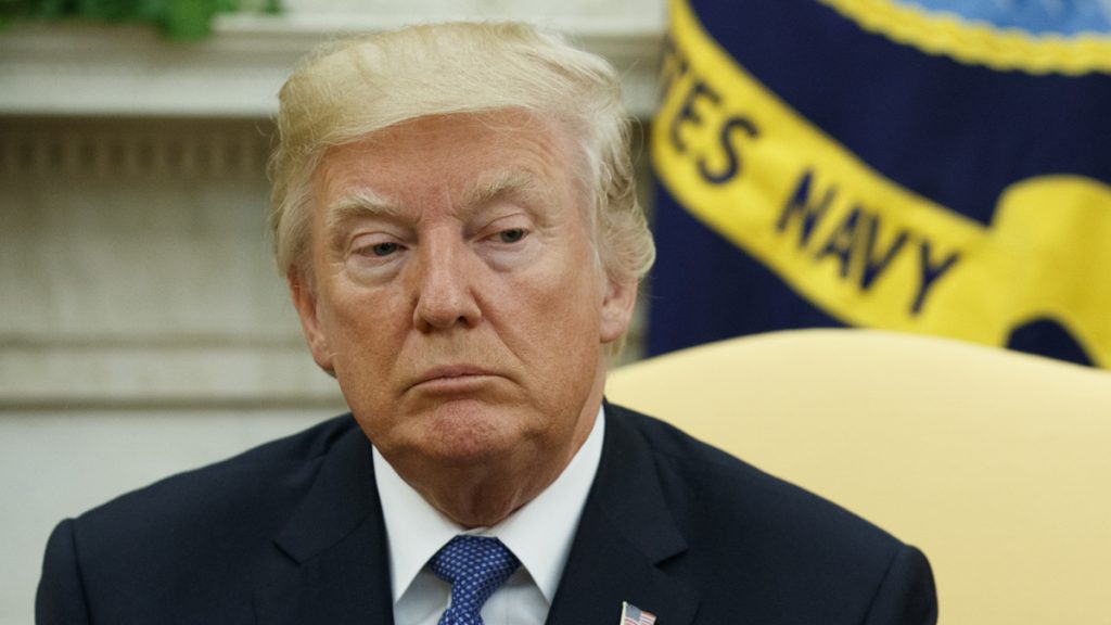 Donald Trump President Donald Trump is shown in the Oval Office of the White House.