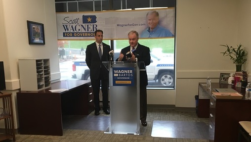 Typically, candidates for Pennsylvania governor don't announce a running mate, because the two run separately in the primary. (Katie Meyer/WITF)