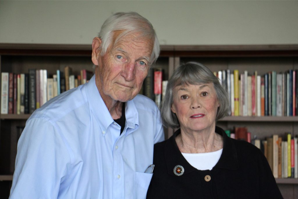 2017 09 13-e lee- john raines bonnie raines-philadelphia John Raines and his wife, Bonnie, at their home in Philadelphia in September. (Emma Lee/WHYY)