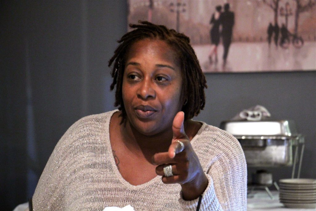 2017 10 10-e lee-christa cooper-paulsboro new jersey-governors race Paulsboro resident Christa Cooper shares her opinions on the governor's race. (Emma Lee/WHYY)