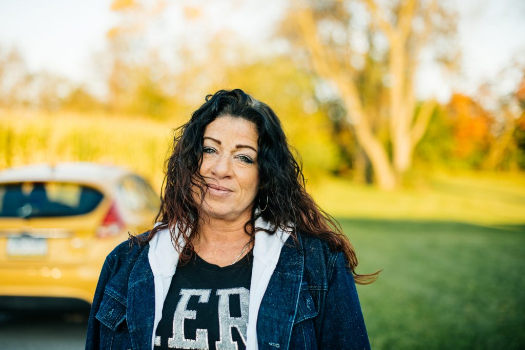 2017 10 31-d fresh-rodina rodriguez-shippensburg roxbury treatment center-leaves treatment after relapse Redina Rodriguez, 49, leaves the Roxbury Treatment Center in Shippensburg, Pennsylvania.