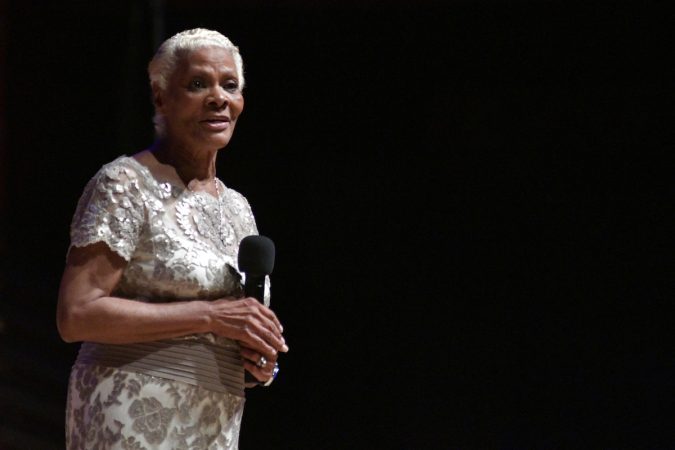 Dionne Warwick receives the Marian Anderson Award at a ceremony at the Kimmel Center, on Tuesday. (Bastiaan Slabbers for WHYY)