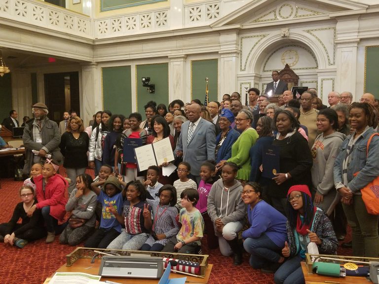 Philadelphia City Council honors civil rights activists at City Hall. (photo courtesy of council member Helen Gym's office)